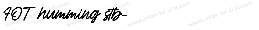 FOT humming stb字体转换